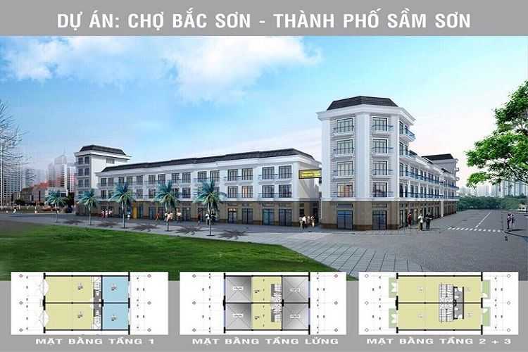 Dự án Nhà phố thương mại Bắc Sơn Market: mặt bằng, tiện ích, vị trí,...